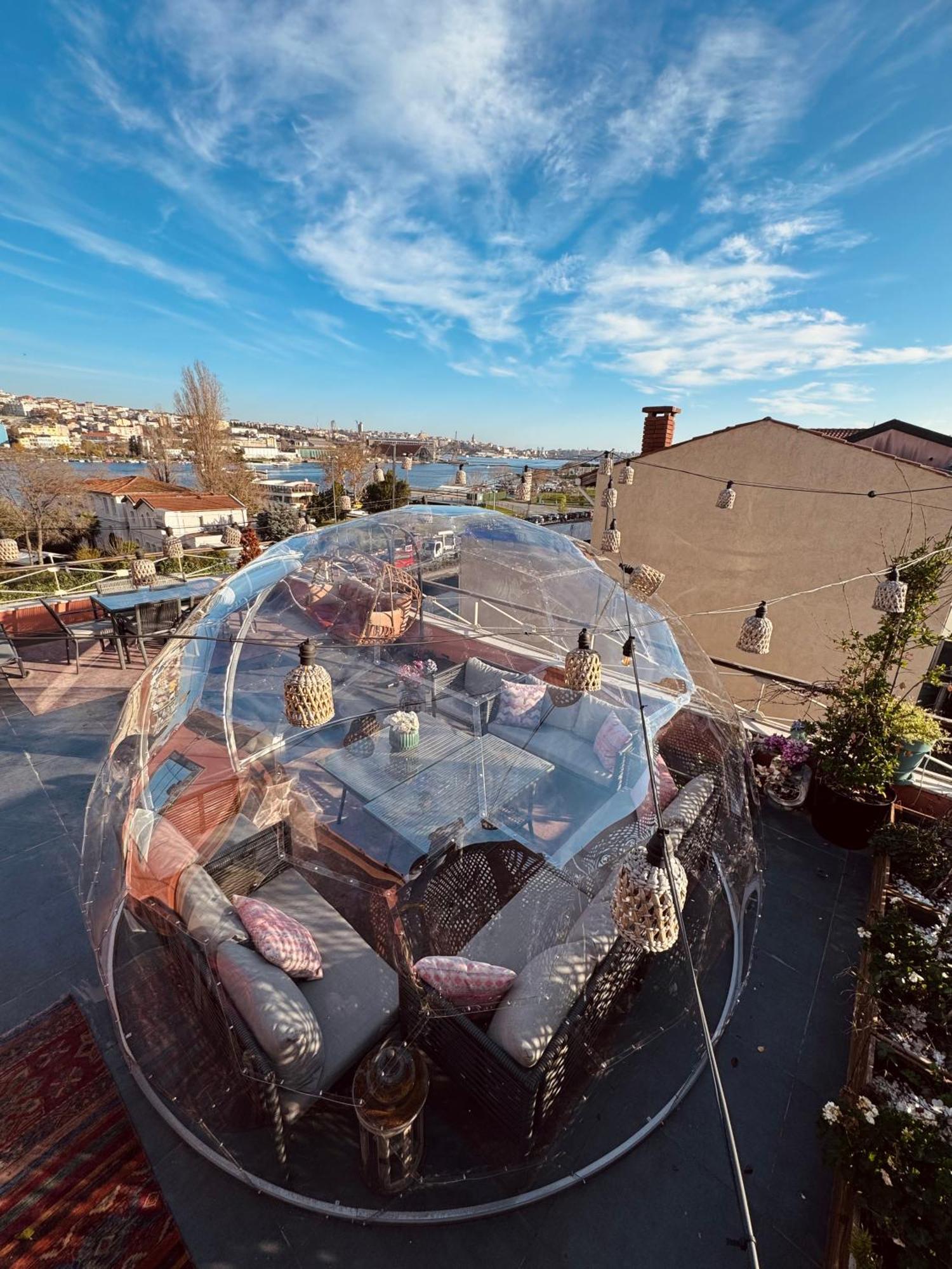 Waterfront Apartment By The Tram - Terrace With Dome & Golden Horn View In Fatih Istanbul Bagian luar foto